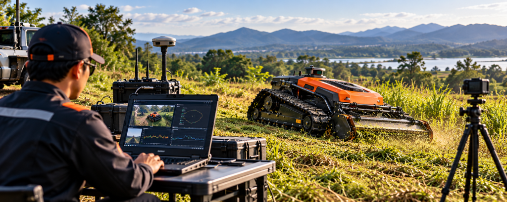 Safety autonomous mower field test